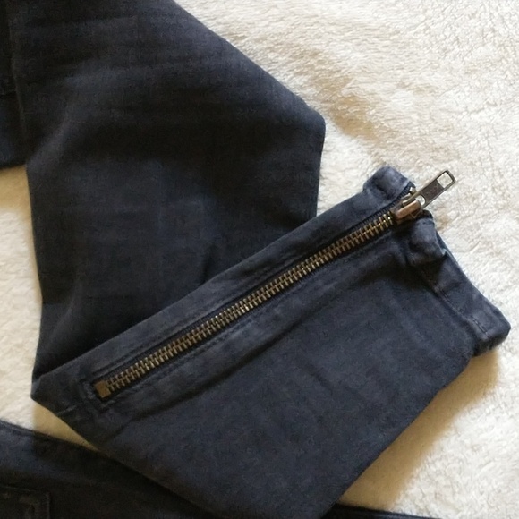 Anthropologie Current Elliott Cargo Skinny Jeans Black Size 23 - Picture 10 of 14